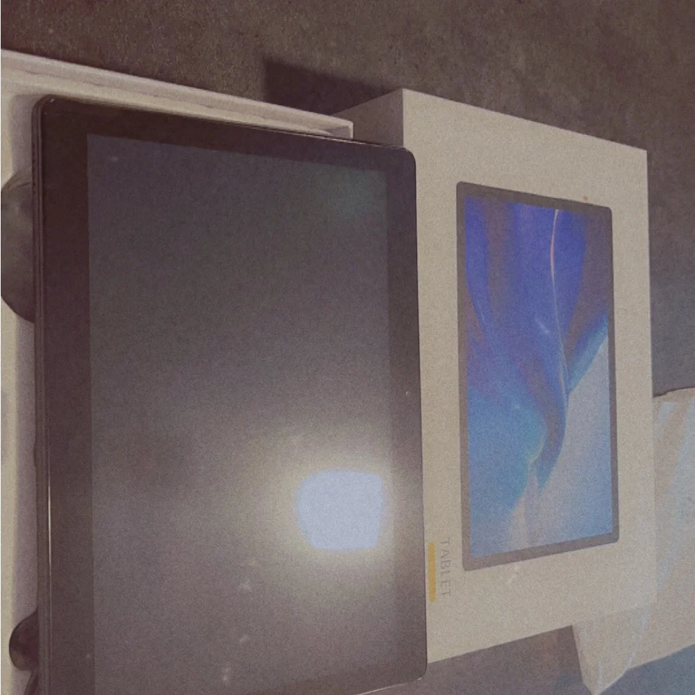 Black Tablet with Large Display and Rounded Corners